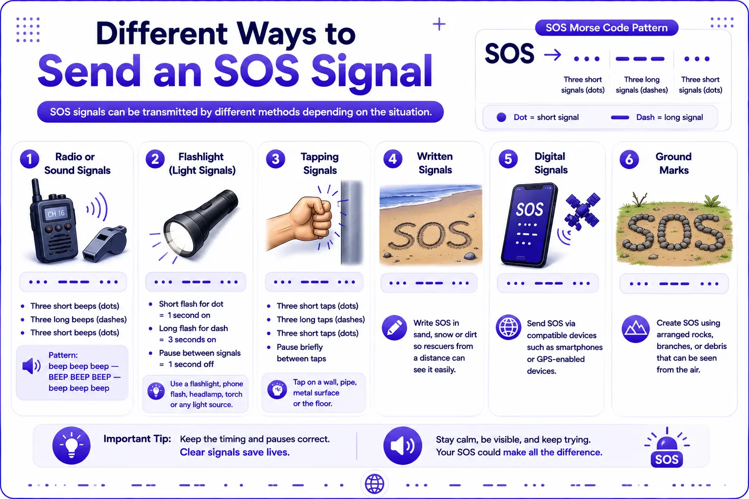 Different Ways to Send an SOS Signal