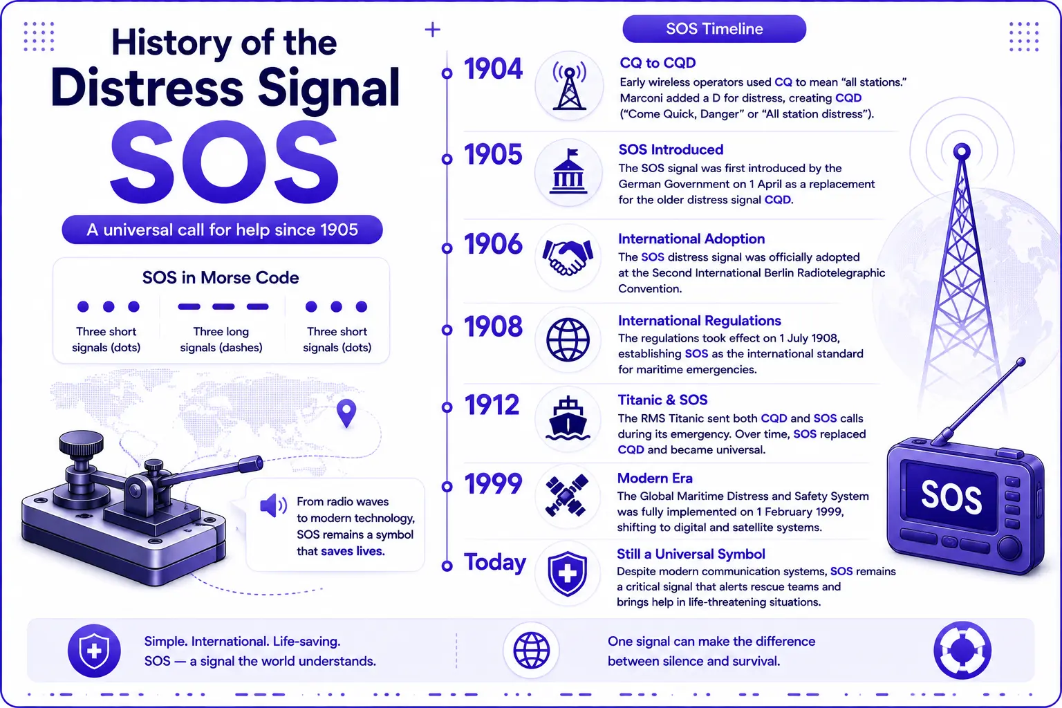 History of the Distress Signal SOS