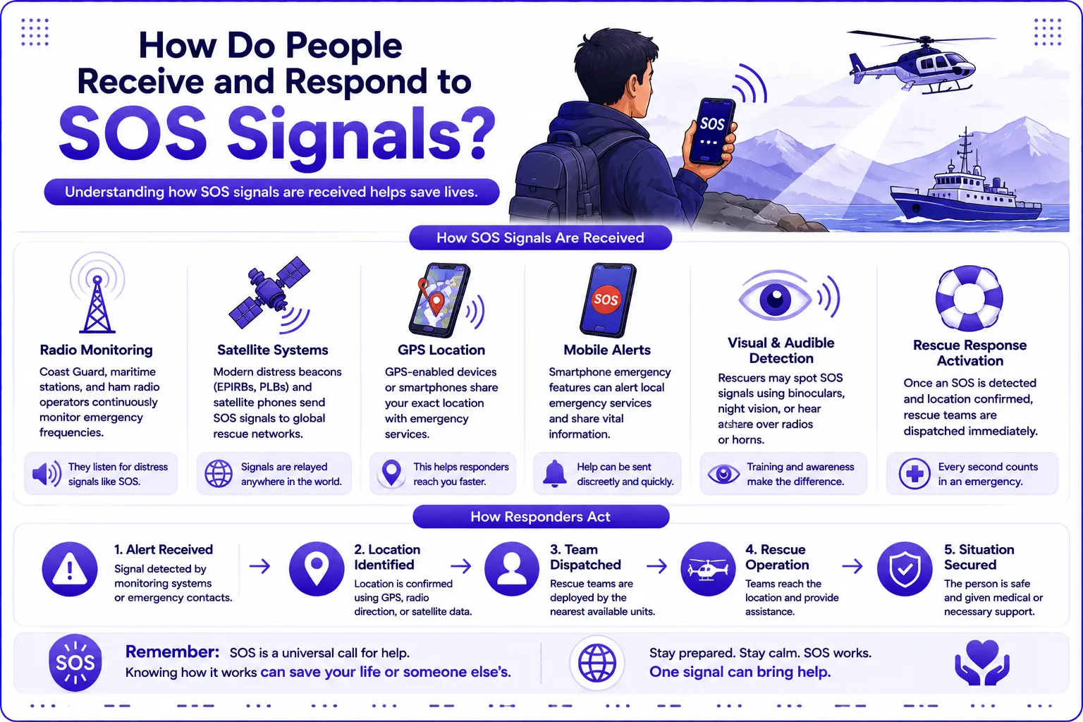 How Do People Receive and Respond to SOS Signals?